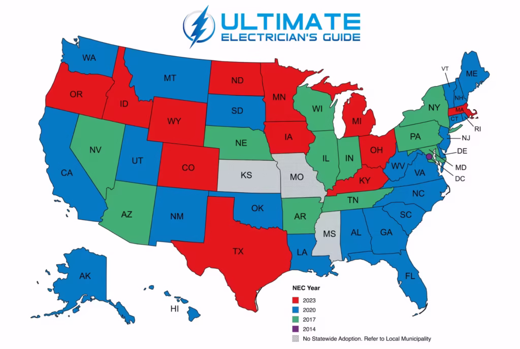 NEC adoption map