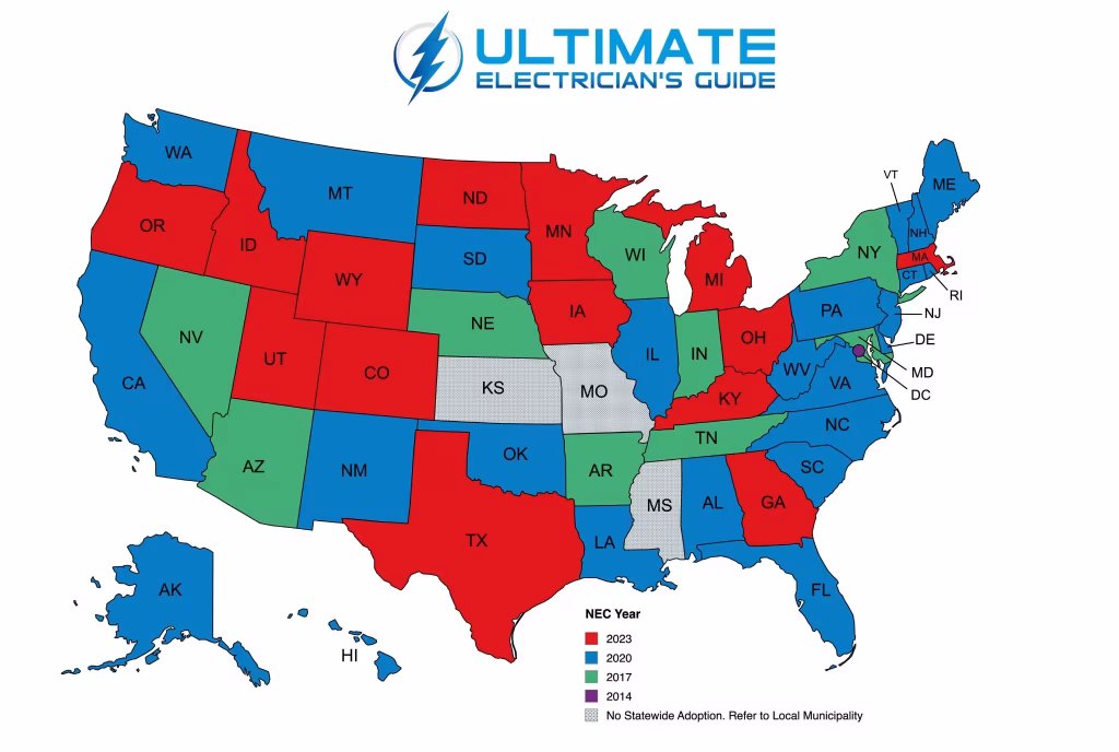 NEC adoption map