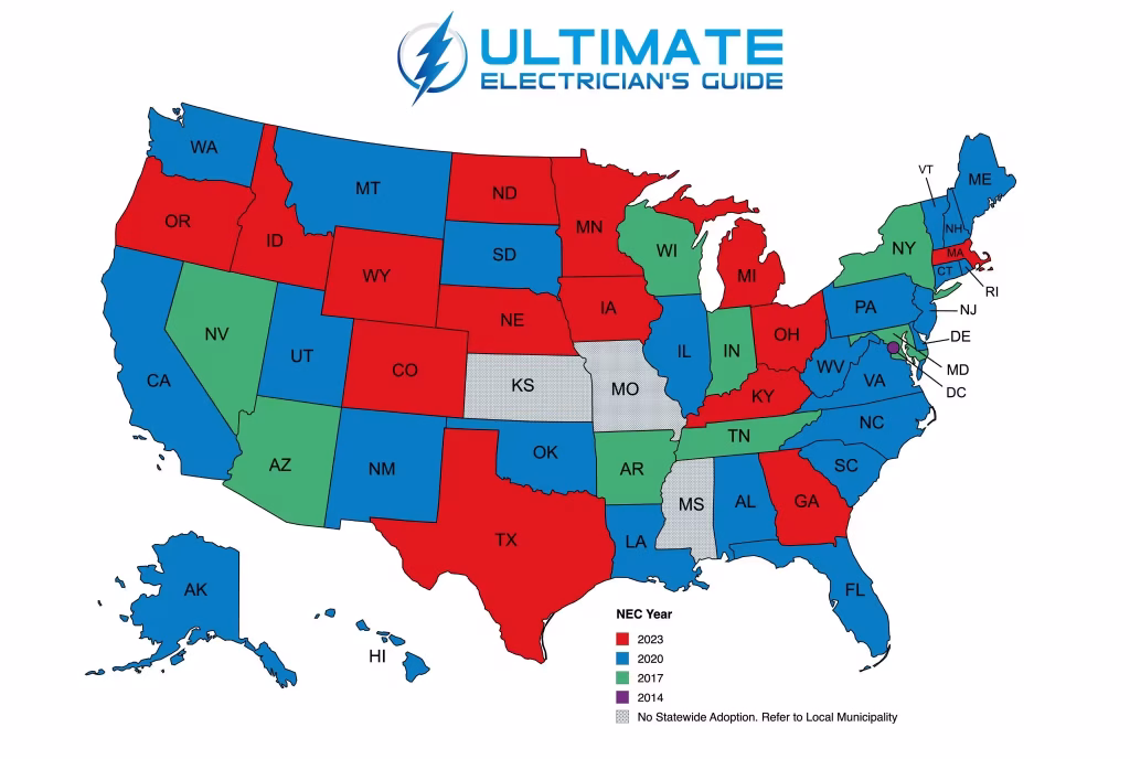 NEC adoption map