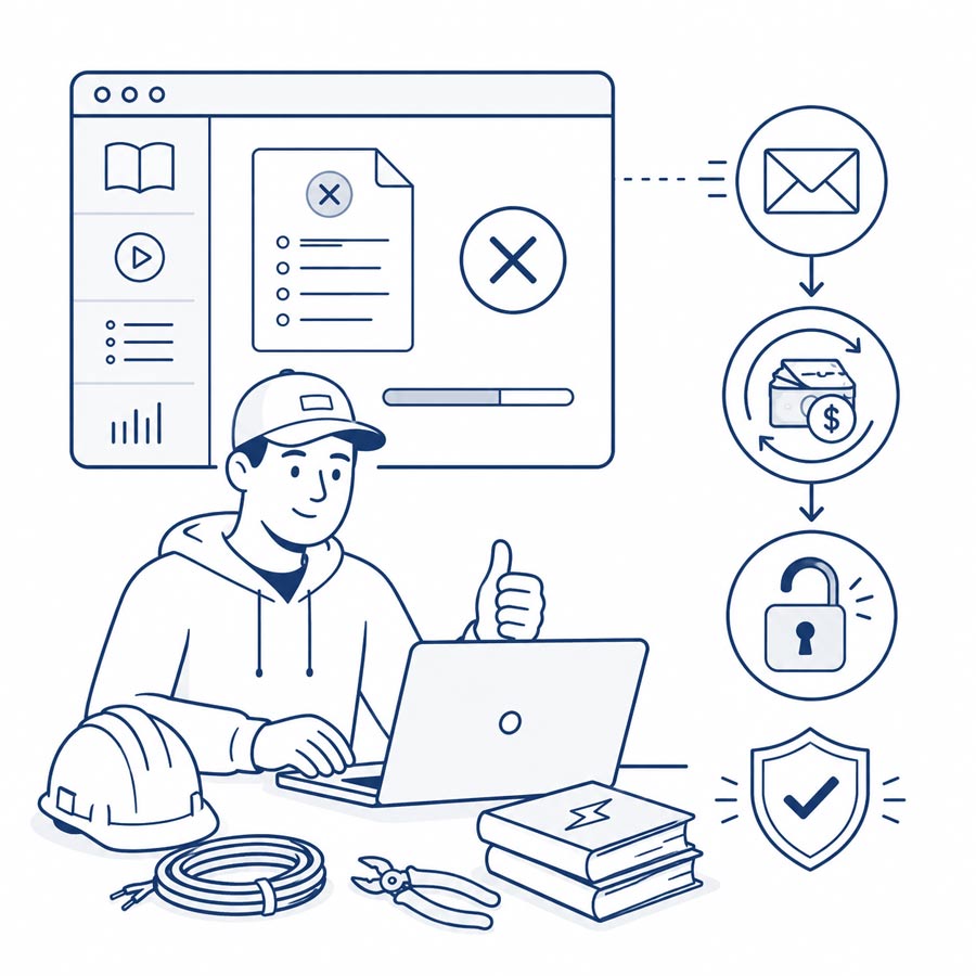 Pass Or Refund Illustration
